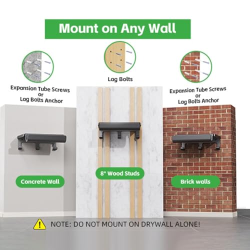 Soporte para bicicletas de montaña de pared con estante interior 6