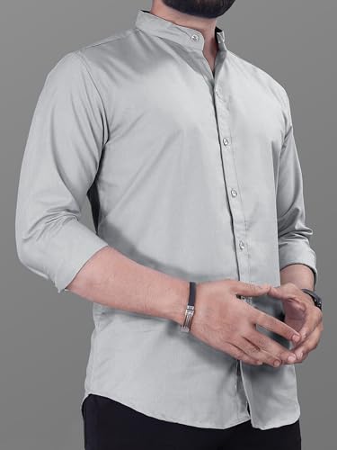 Image of Noble Monk Men's Pure Cotton Regular Fit Formal Shirt |Full Sleeve Men's Shirt