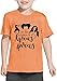 LAZYCHILD It's Just A Bunch of Hocus Pocus Halloween T Shirt Toddler Boys Girls Sanderson Sister Graphic Tee Shirts(Orange,130)