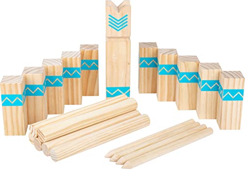 Small Foot Jeu des Vikings Kubb en bois-12036, 4020972120366EAN, Beige