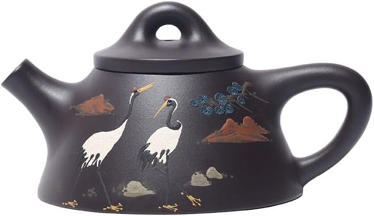 HEAGER Ceramic teapot, Tea Pot Zisha Pot Handmade Teapot Household Purple Clay Tea Set Teacup Set Household Teapot Teapot