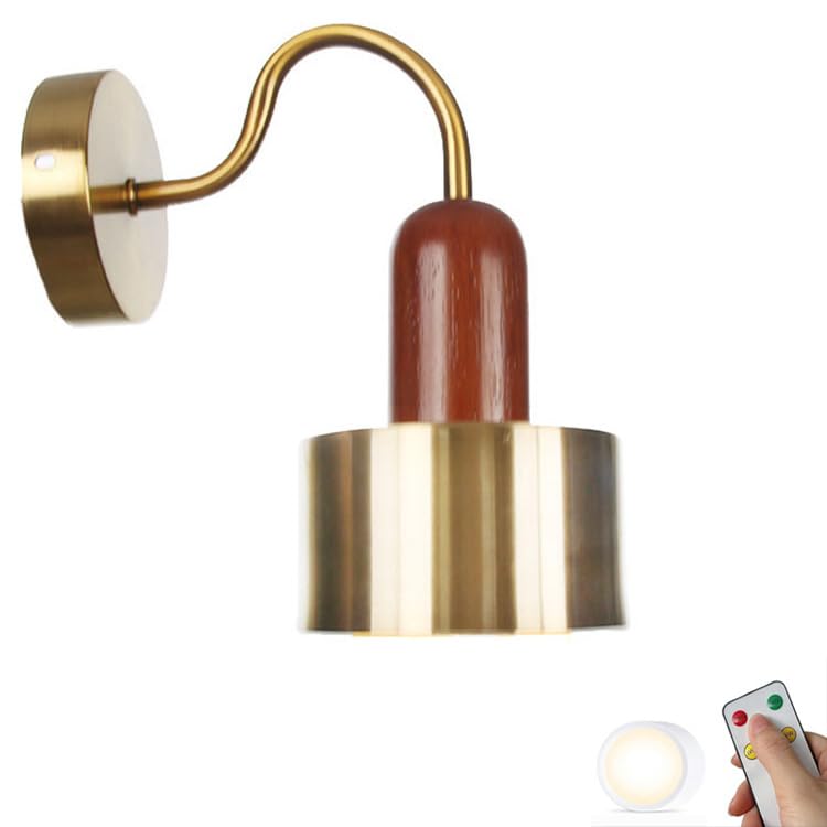 Aplique de pared LED recargable inalámbrico rústico para cabecero de cama