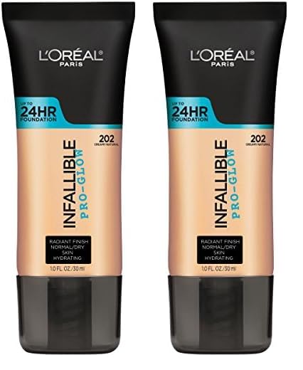 L’Oréal Paris Infallible Pro-Glow Foundation, Creamy Natural, 1 f...