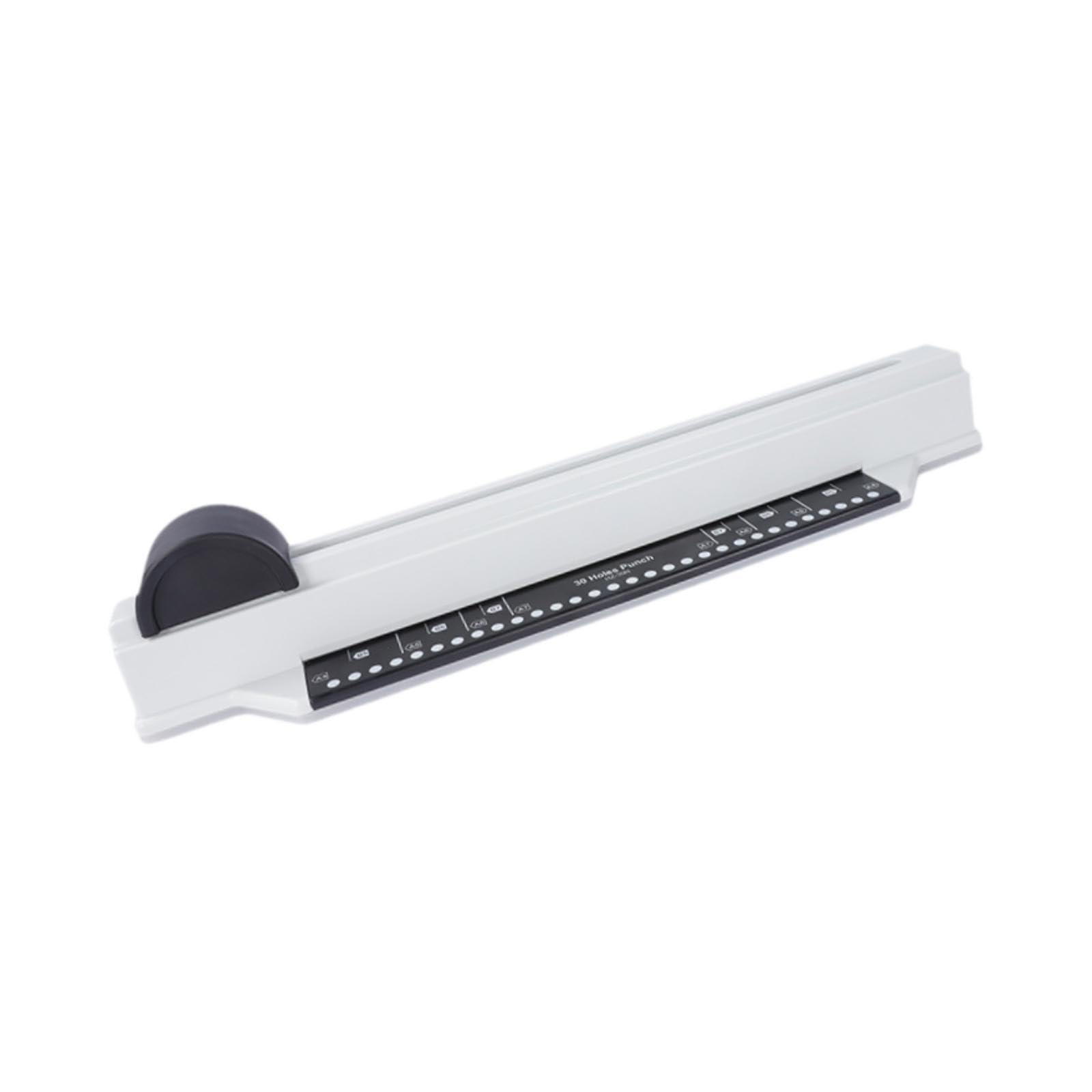 Perforatrice a 30 Fori, 5 Fogli con, Fori /20, Fori A4/30, Perforatrice per Carta, Rilegatrice per Fai Da Te, Artigianato, Casa, Nero