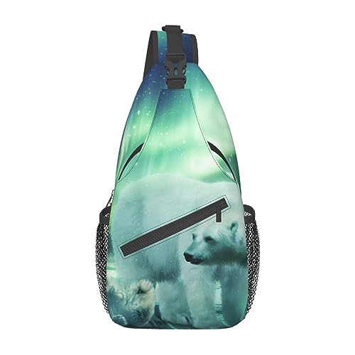 Sac à dos de voyage randonnée ours polaire Northern Lights pour ne plus s'encombrer