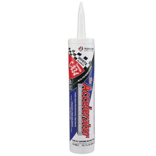 Tower Sealants, White TS-00017 10.5 fl-Ounce The Accelerator Acrylic Silicone, Size, 10 Oz