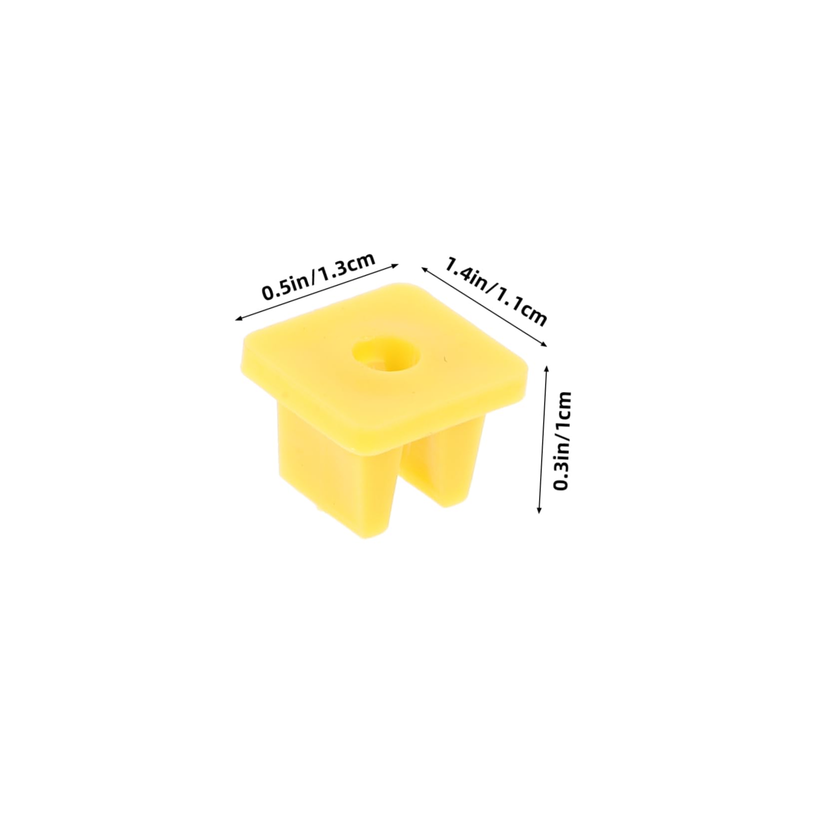 Unomor 100pcs Buckle Protector Clips Retainer Interior Car Part Car Supply Nut Splash Shield Nut Quarter Trim Panel Nut Liner Grommet Liner Screw Yellow Plastic