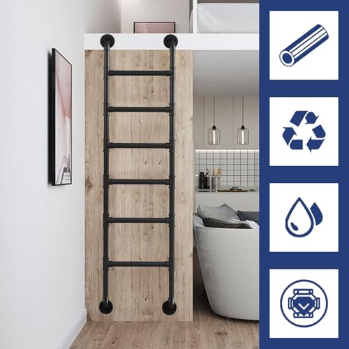 Escalera para literas interiores estable que elimina tambaleos en camas altas de RV 8
