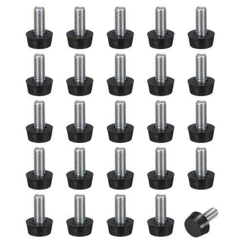 Image of M METERXITY 20 Pack Furniture Feet M8 Thread Adjustable 6600LBS Black