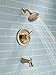Delta Faucet Lahara 17 Series Dual-Function Tub and Shower Trim Kit with 5-Spray Touch-Clean Shower Head, Champagne Bronze T17438-CZ (Valve Not Included)