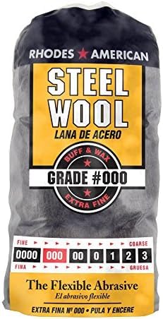 Image of Homax - 33873210009 Steel Wool, Extra Fine Grade #000, 12 Pads (Pack of 6)