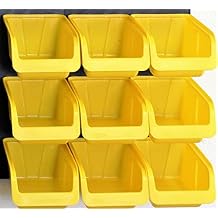 WallPeg Pegboard Bin Kit - Peg board Parts Storage Craft Organizer Basket 6 Bin Kit