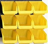 WallPeg Pegboard Bin Kit - Peg Board Parts Storage Craft Organizer Basket 6 Bin Kit