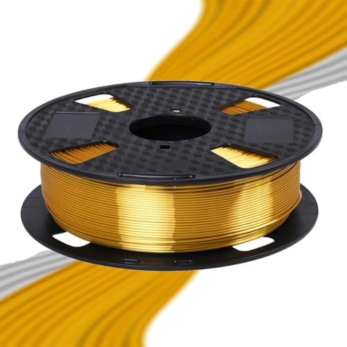 Image of Silk PLA Filament Gold 1KG 1.75mm 3D Printer FDM Filament 3D Printing Materials Shiny Metallic PLA Gold Color