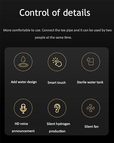 Hydrogen Inhalation Machine, 99.99% High Purity H2 Water Generator with Dual-Port, PEM Water Electrolysis Ionizer, Hydrogen Water Generator for Home, Travel - Image 7