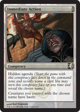 Magic: the Gathering - Immediate Action (5/65) - Conspiracy - Foil