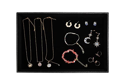 Image of Wudygirl Jewelry Tray Jewelry Organizer Bracelet Watch Storage Earrings Holder Organizer Showcase Stackable Tray for Drawers