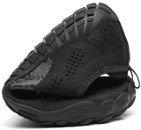 SAGUARO Wszechstronny Minimalistyczne lekkie buty outdoorowe - Gym Asfalt Plaża Górska, Unisex-Dorosły, czarny, 42 EU