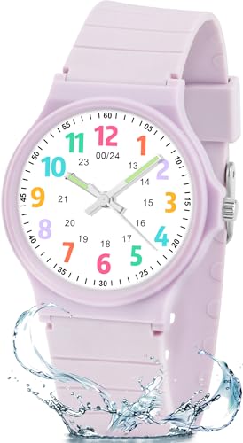 Image of Juboos Kids Watch Analog for Boys Girls Toddler, 3ATM Waterproof Wirstwatch Learning Time and Easy to Read