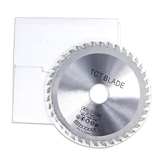 Lama Sega Circolare 115mm X 22.23mm 40 Denti TCT Per Legno - Per Smerigliatrice Angolare - Foto 2