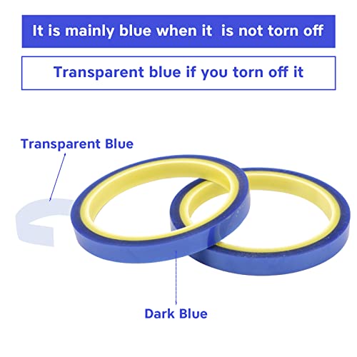 3 Roll Heat Tape - High Temperature Resistant Heat Tape For Sublimation - Clear No Residue Heat Transfer Tape Sublimation Tape High Temp Tape For Masking Soldering Electronics Printing(108Ft,10Mm*33M) #TOP3