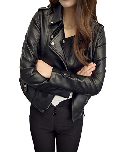 Giacca da donna alla moda in finta pelle / Lavorazione di alta qualità e alta qualità / Look perfetto