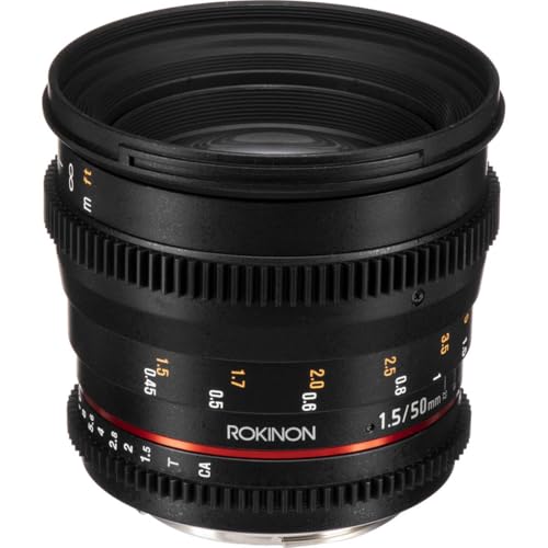 Rokinon Cine DS 50mm T1.5 Lens for Canon Black DS50M-C