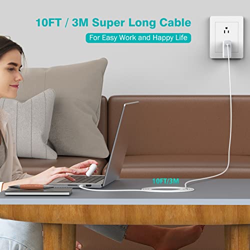 10Ft 100W Usb C To Usb C Cable For Macbook Pro 16 15 14 13 Inch, M1 M2 Macbook Air, Ipad Pro 12.9 11 Inch, Ipad Air 5 4, Mini 6, Samsung Galaxy S23 S22 Ultra, Usbc Type C Pps Super Fast Charging Cord #TOP4