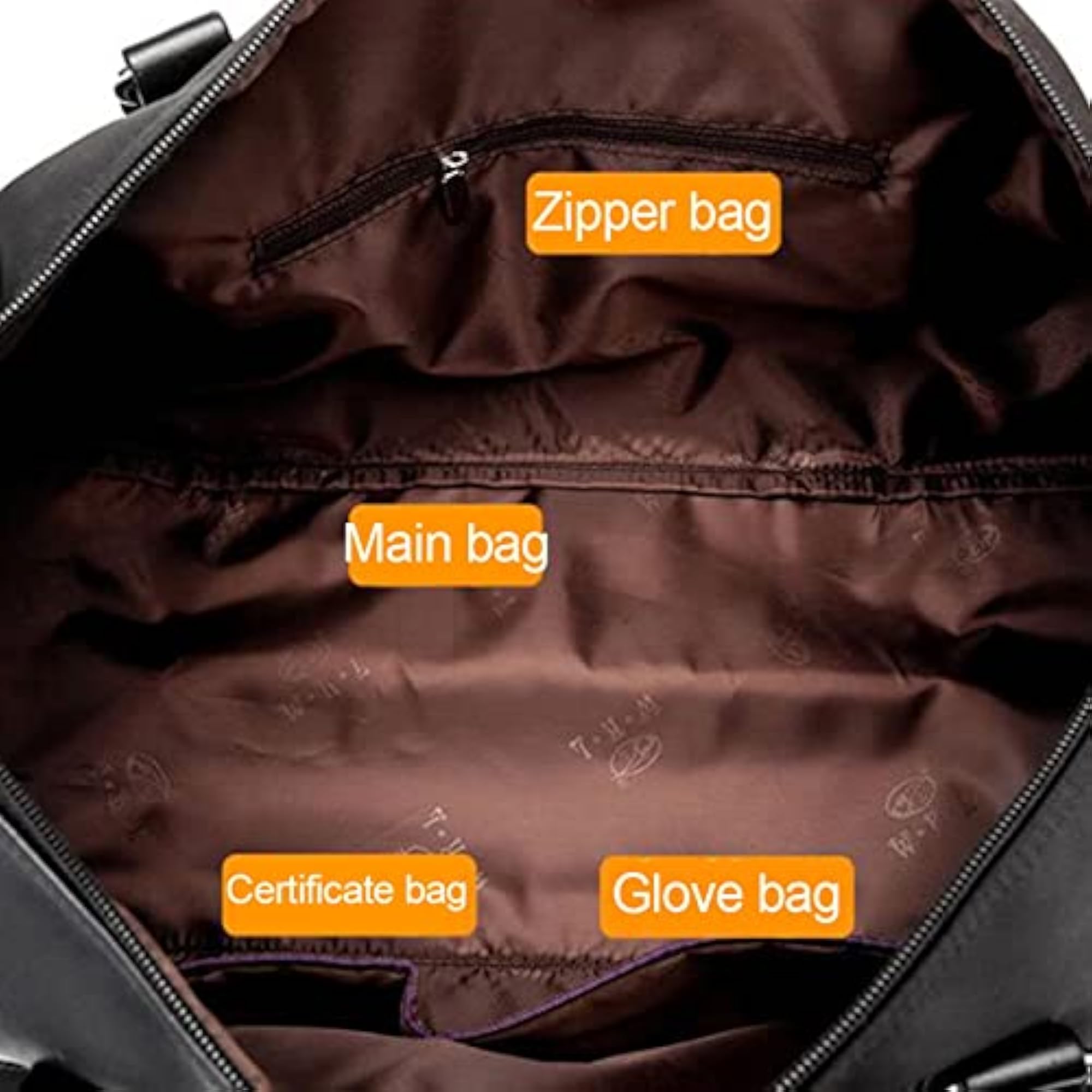 Travel Duffel Bags, Solid Color Handbag Storage Bag