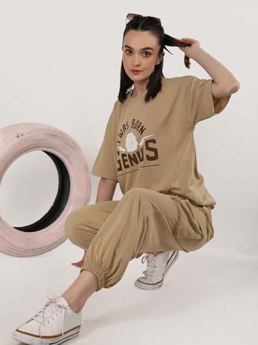 Image of CHKOKKO Casual Co ord Set For Women Stylish Summer Wear Cord Half Sleeves Round Neck Track Suit Coords Travelling Outfit Western Ladies Co ords