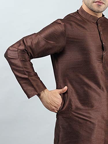 Image of Silk Blend Men's Kurta Pyjama Set /Kurta Pajama for Men