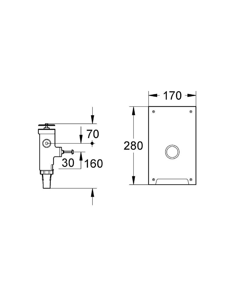 Grohe 42902000 Robinet de chasse pour WC Pièce Détachée