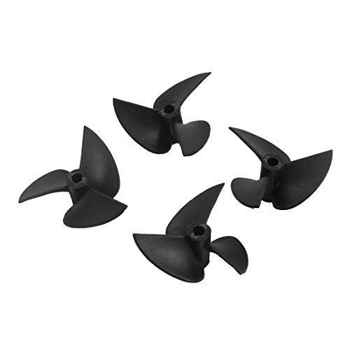 uxcell 2Pair 32mm P/D1.4 Plastic CW CCW Prop Propeller for 3mm Shaft RC Boat