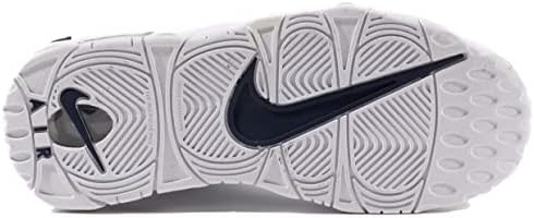 Nike Air More Uptempo para meninos (criança pequena), Branco, 7