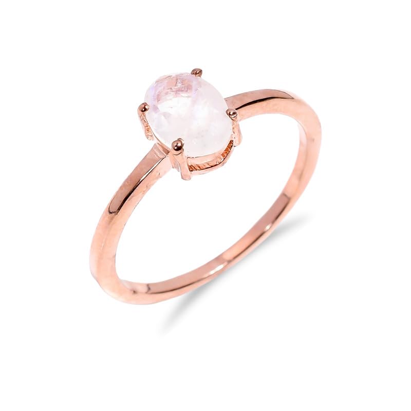 Bague en argent blanc arc-en-ciel : le cadeau fait main idéal