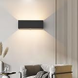 Klighten 30W Lampa zewnętrzna z czujnikiem ruchu, 2 szt. Lampy z czujnikiem ruchu Regulowana wiązka światła, lampa ścienna z czujnikiem ruchu