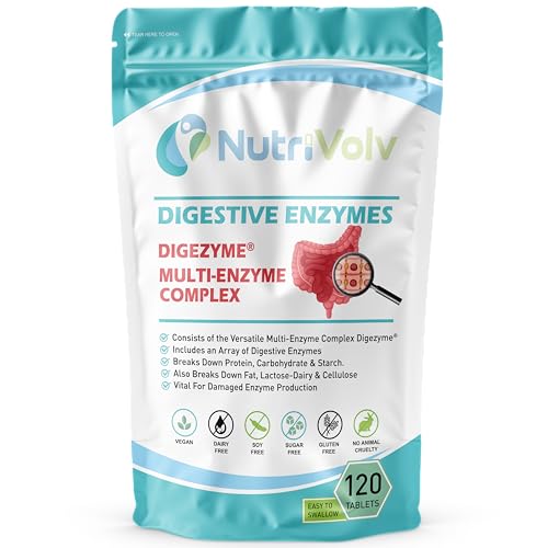 Digestive Enzymes - 120 Tablets - DigeZyme® 50mg Digestion Amino Acid Gut Health