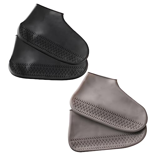 Gatuida 1 par de Cubiertas para Zapatos de Silicona - Sobrezapatos para Uso al Aire Libre y Resistentes para Días de Lluvia Negro miniatura 1