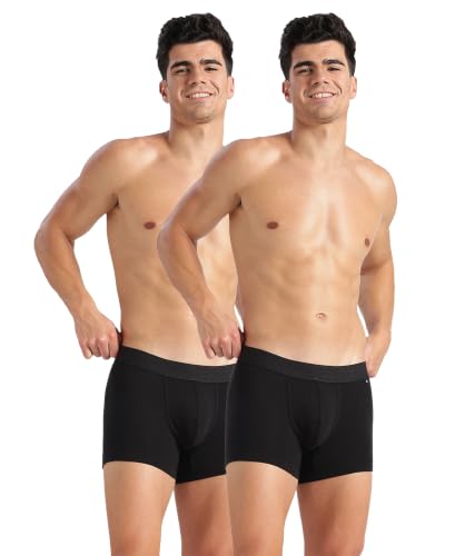 Image of Jockey US60 Men Super Combed Cotton Elastane Stretch Solid Trunk with Ultrasoft Waistband (Pack of 2)
