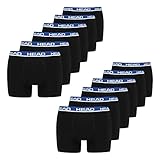 HEAD Herren Basic Boxer Cotton Stretch 12er Pack, Wäschegröße:XL, Artikel:-008 Black/Blue