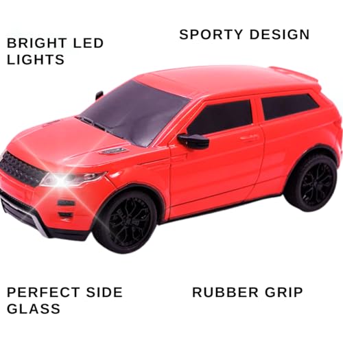 Image of KIDZYMON RC Car High Speed Mini 1:24 Scale USB Rechargeable Remote Control Car for Kids | Racing Car I Red Colour