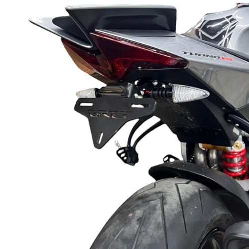 Portamatrículas GREF para rutas en Aprilia Tuono V4 1100 de 2021 a 2024