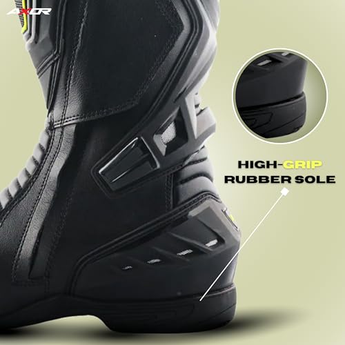 Image of Axor Slipstream PRO Riding Boots Black Neon Green UK10