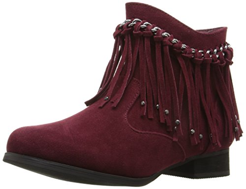 Jumping Jacks Girl's Sierra Western Boot, Cranberry Micro Suede, 33 EU(1-1.5 M US Little Kid)
