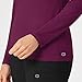 WonderWink Layers Women’s Silky Long Sleeve Tee — Wine, Small