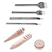 Produktbild 4 in 1 Leder Craft Punch Nähten Loch Tools Lederarbeiten (4 mm), und Lederwaren Edge Zupfbürste Poliermittel multi-size Holz Poliermittel 3 Modelle für Leder Arbeiten