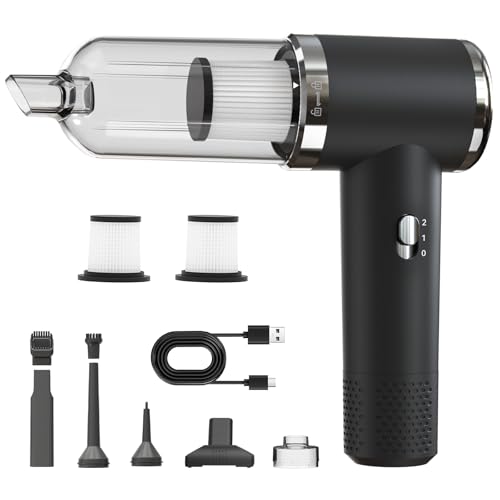 letiziai Aspirador de Mano Potente, 12000Pa Aspiradora Sin Cable 3 en 1 con 5200mAh y Carga USB, Aspirador Coche para Hogar, Pelos Mascotas y Bolsas Vacío Ropa letiziai Aspirador de Mano Potente, 12000Pa Aspiradora Sin Cable 3 en 1 con 5200mAh y Carga USB, Aspirador Coche para Hogar, Pelos Mascotas y Bolsas Vacío Ropa