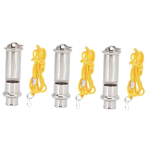 GALPADA 3sets Emergency Bird Training Whistle Stainless Steel Pigeon Whistle Outdoor Compact Portable Safety for Travel 3pcs*3