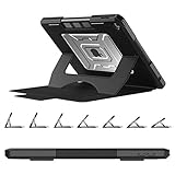 VERSTELLBARER STÄNDER: Der verstellbare Ständer gibt man verschiedene Möglichkeiten für Tippen, Lesen und Betrachtung, wenn man das Gerät aufstellt. Es kann auf sieben verschiedene Neigungen eingestellt werden, stabil und handlich, damit man das Gerät annehmlicher nutzen können.