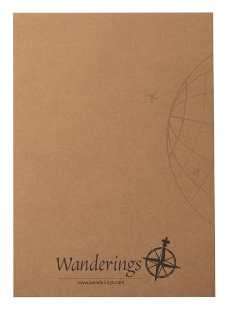 Wanderings A4 Lined Refill Notepad for Padfolio - Portfolio Writing Pad with Easy-Tear Line, 30 Sheets, 125 GSM Refill Paper, 21 x 30 Cm (8.25" x 11.70") (210 x 297 Mm)